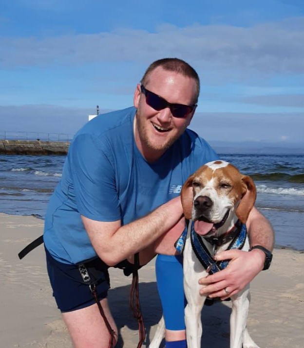 Tim MacDonald with Darcy